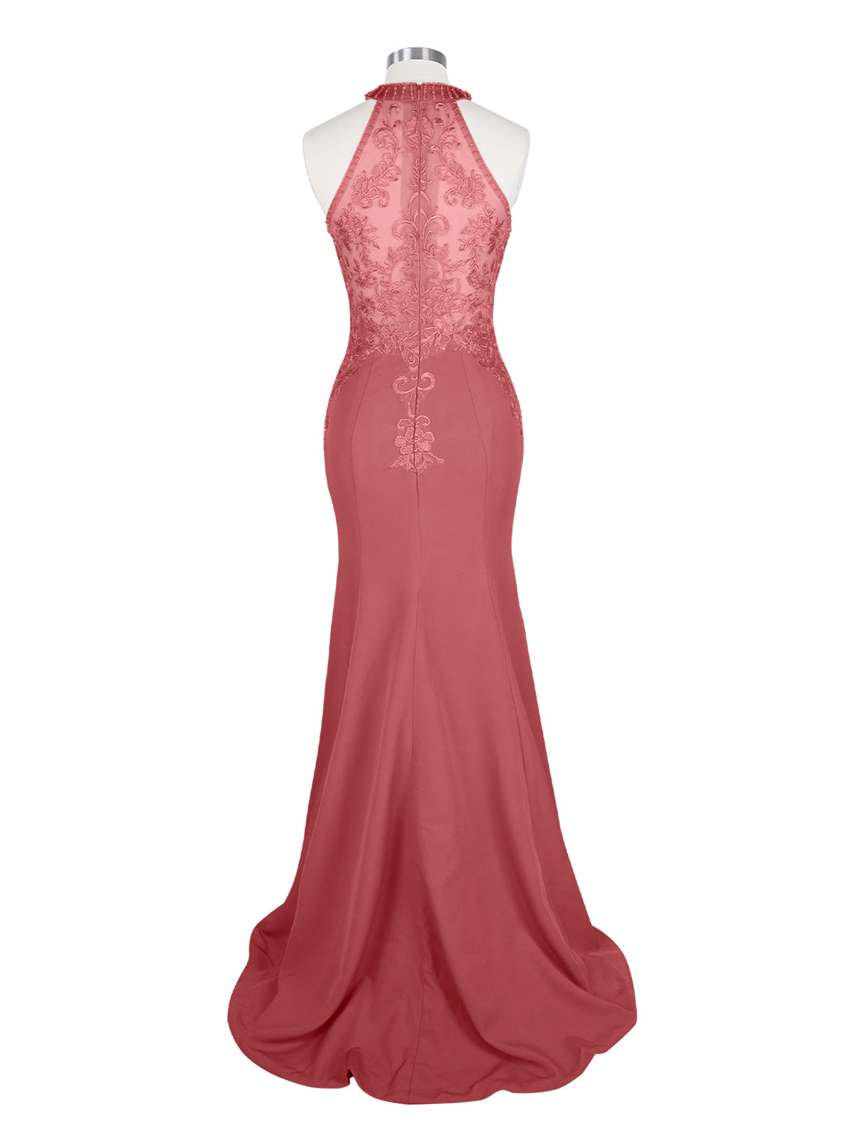 Halter Neckline Trumpet Dress 