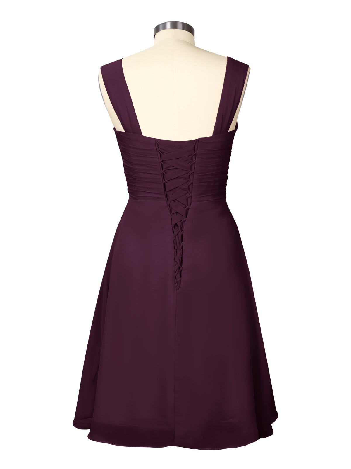 Ruched Chiffon Two-Piece Dress Set 