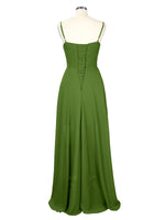 Spaghetti Asymmetrical Bridesmaid Dress 