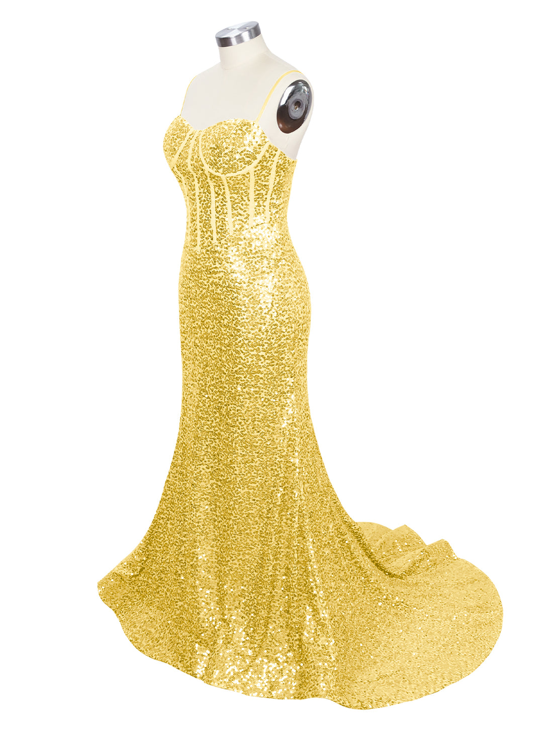 Spaghetti Sheath Prom Dress 