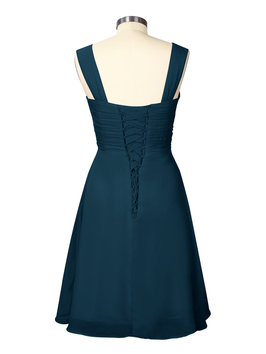 Ruched Chiffon Two-Piece Dress Set 
