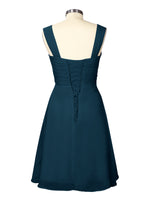 Ruched Chiffon Two-Piece Dress Set 