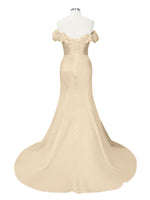 3D Floral Sheath Wedding Dress 