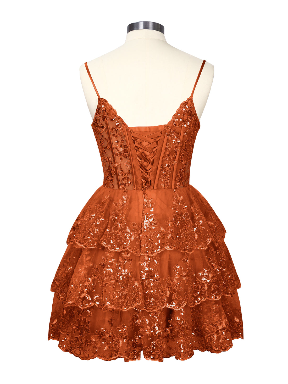 Sequin Appliques Mini Dress 
