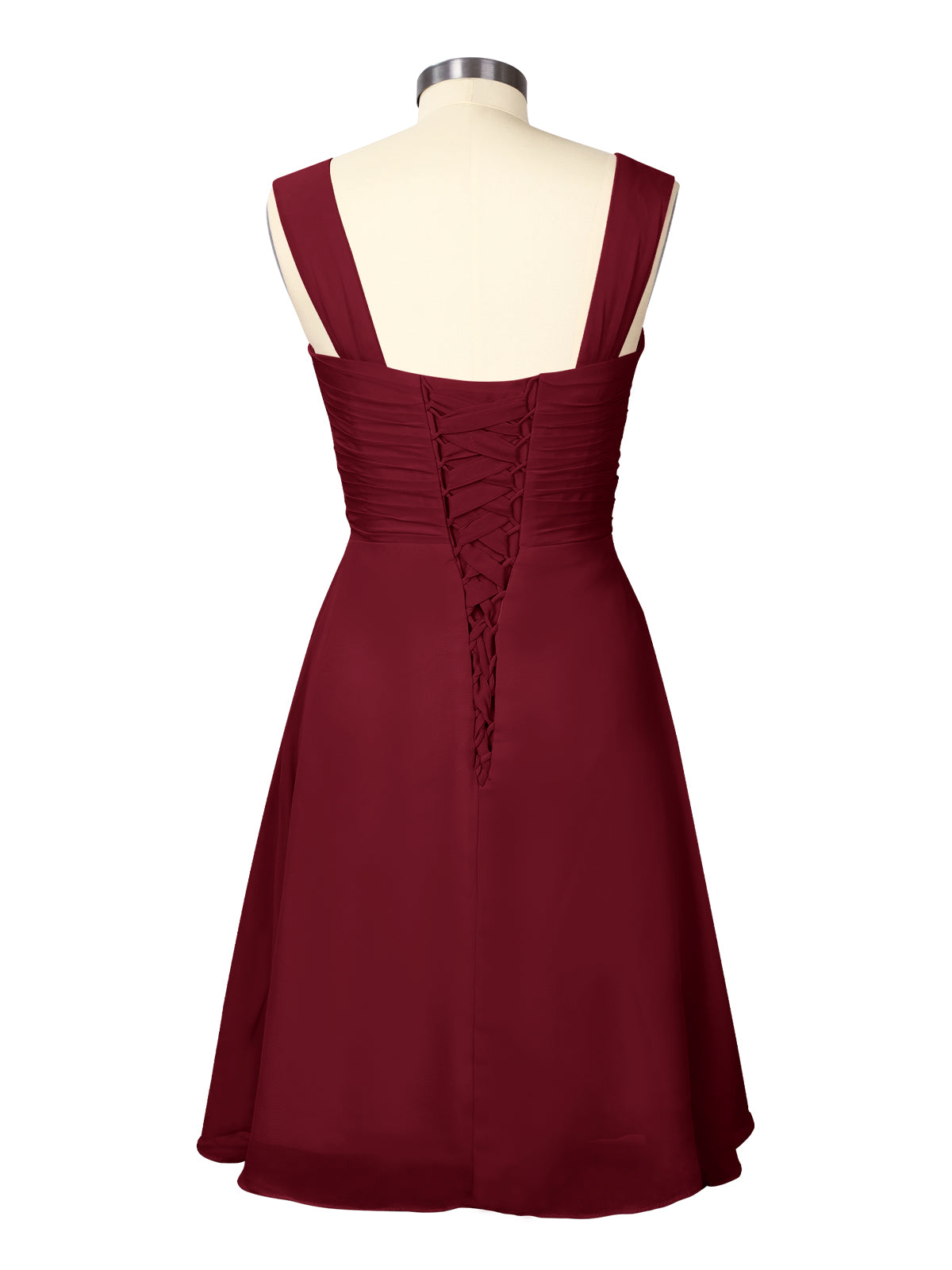 Ruched Chiffon Two-Piece Dress Set 