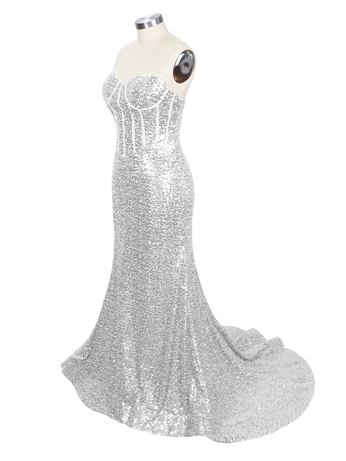 Spaghetti Sheath Prom Dress 
