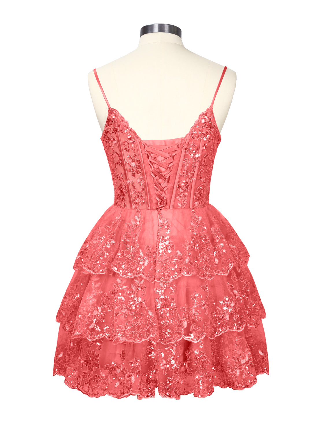 Sequin Appliques Mini Dress 