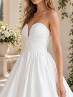 A-Line Wedding Dress with Ruched Bodice Detail