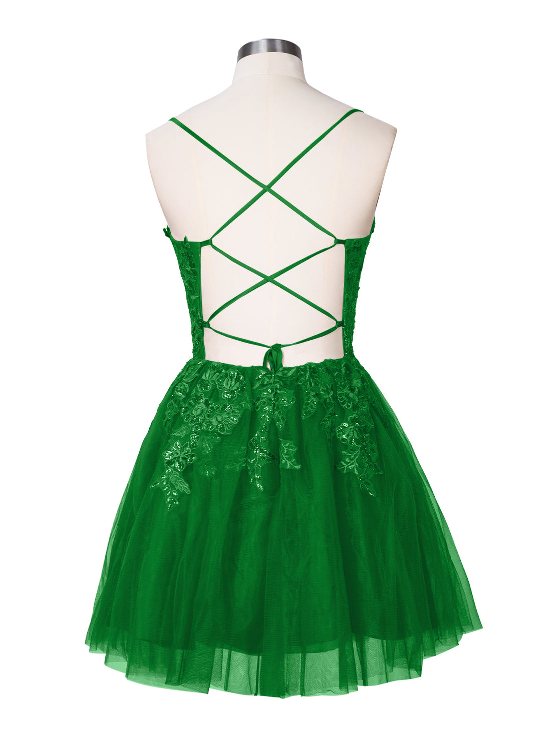 Applique Soft Tulle Mini Dress 
