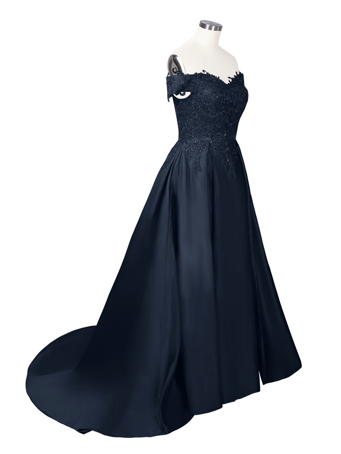 Applique Bodice Prom Dress 