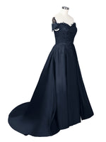 Applique Bodice Prom Dress 