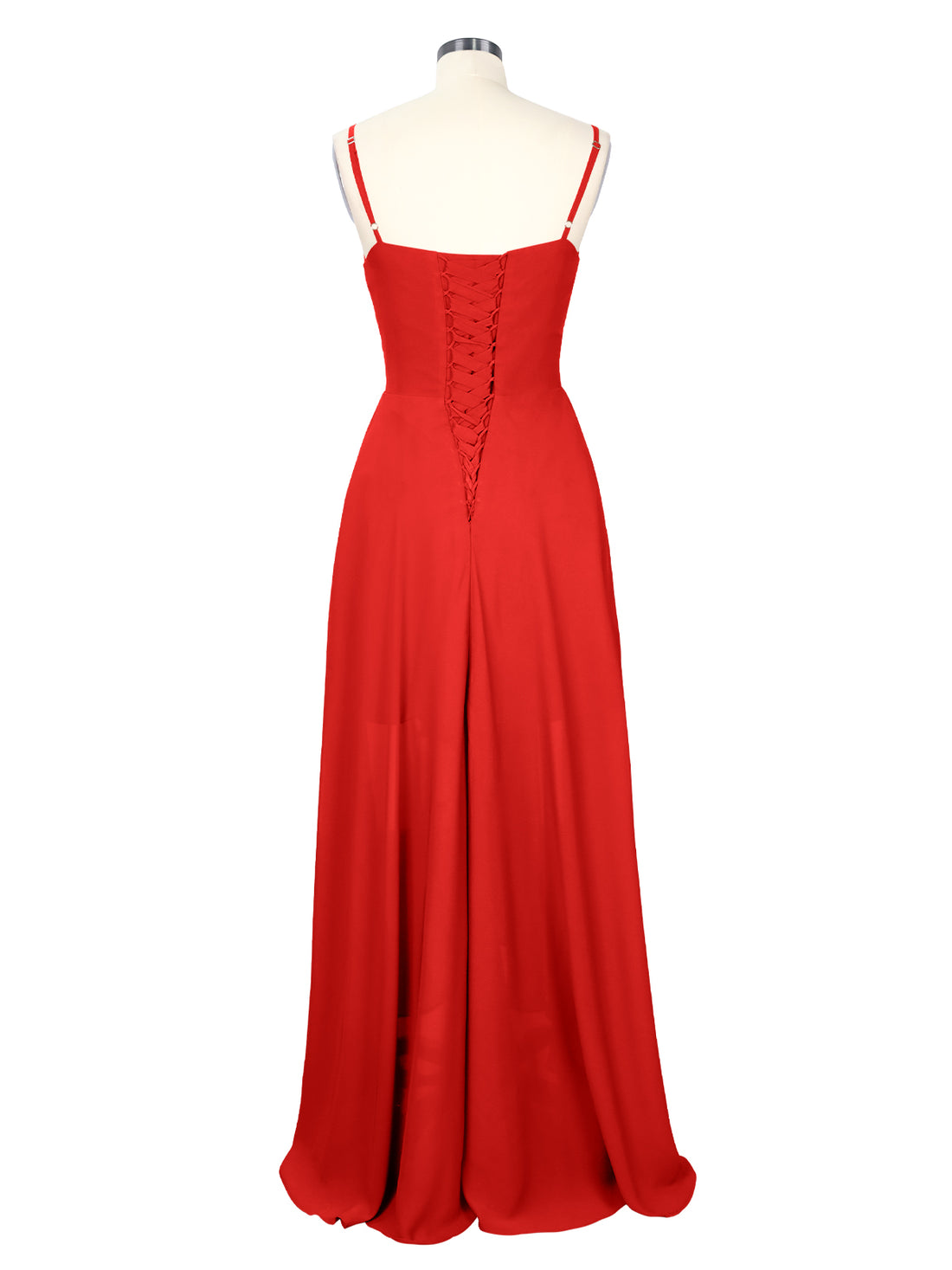 Spaghetti Asymmetrical Bridesmaid Dress 