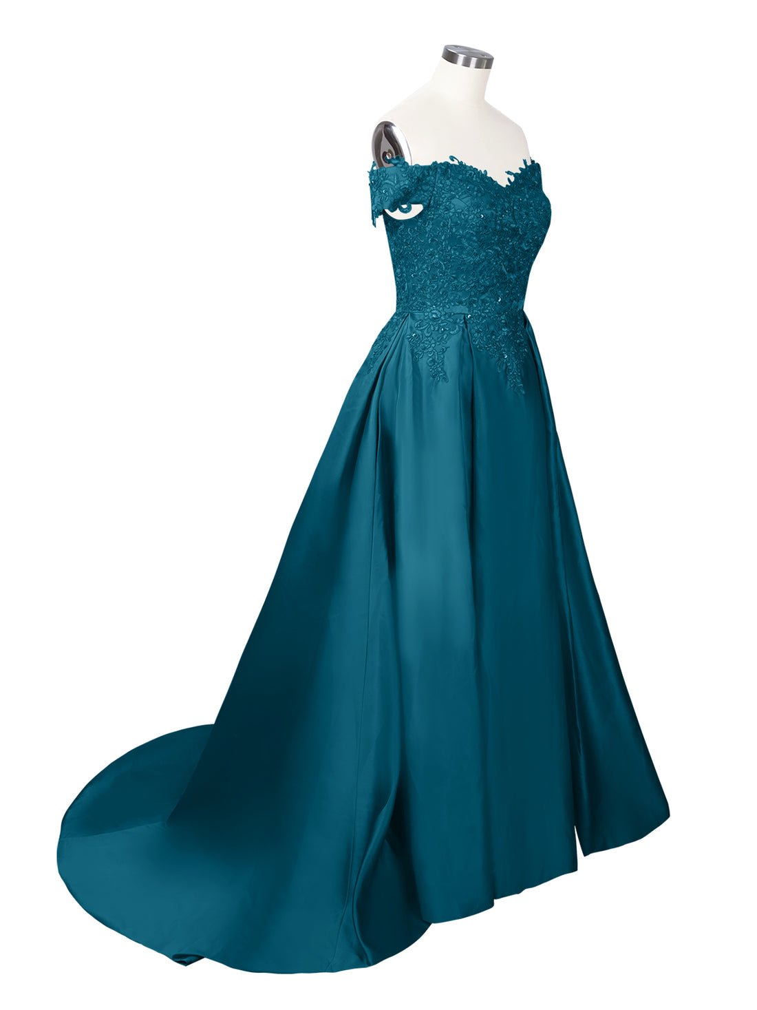 Applique Bodice Prom Dress 