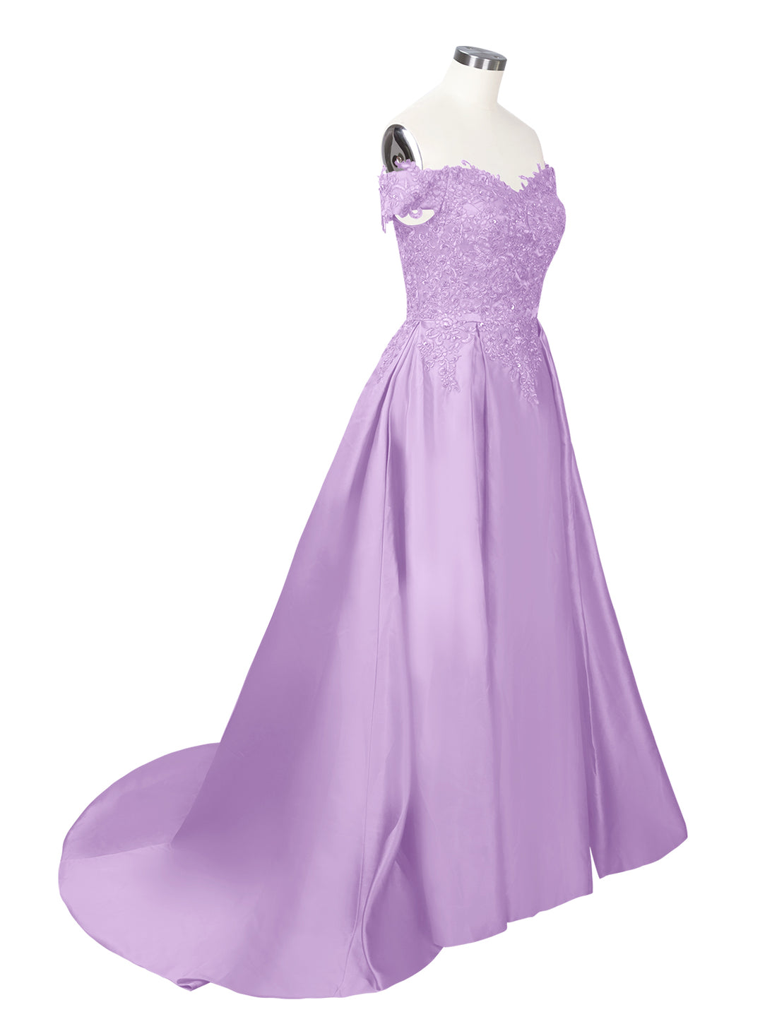 Applique Bodice Prom Dress 