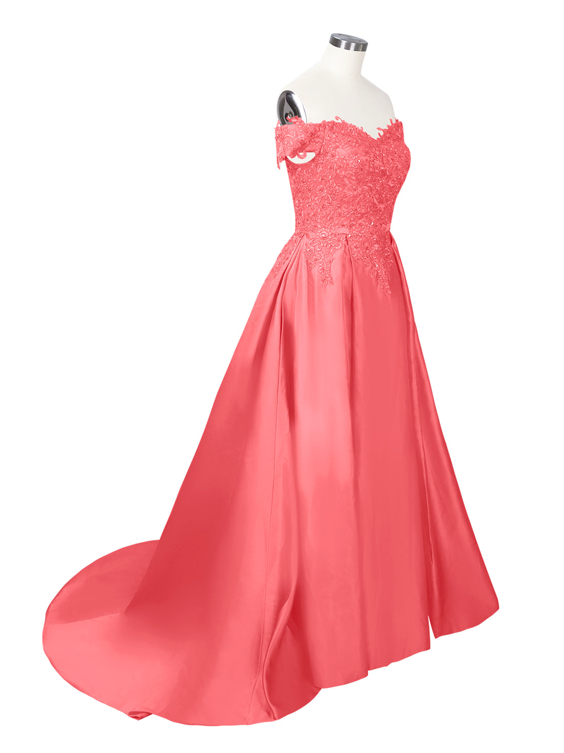 Applique Bodice Prom Dress 