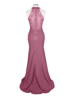 Halter Neckline Trumpet Dress 