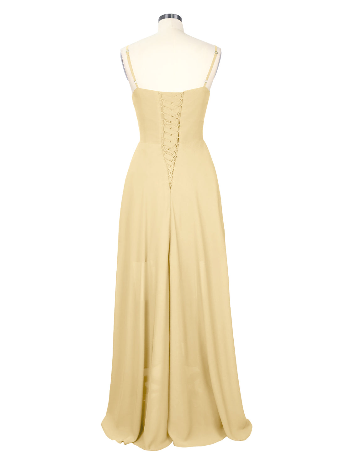 Spaghetti Asymmetrical Bridesmaid Dress 