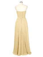 Spaghetti Asymmetrical Bridesmaid Dress 