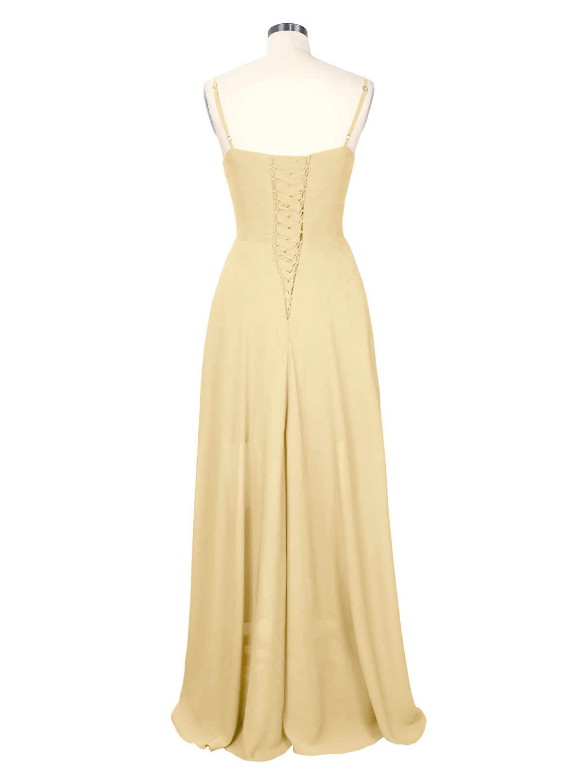 Spaghetti Asymmetrical Bridesmaid Dress 