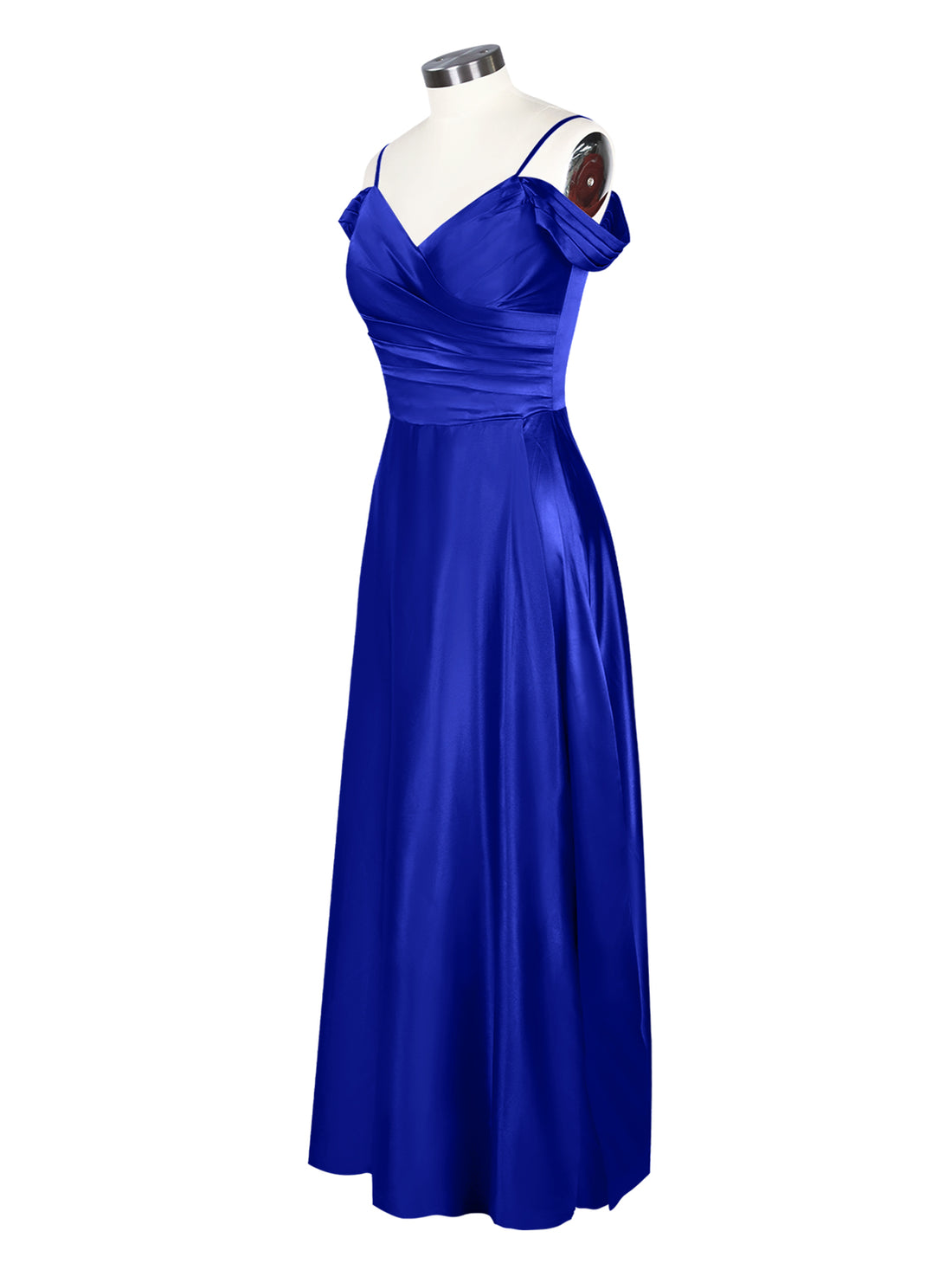 Silk-Like Pleated Prom Dress 