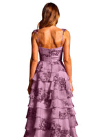 Floral Pattern High-low Dress 