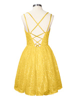 Sparkly Sequined A-line Mini Dress 