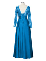 Long Sleeveless Sequin Prom Dress 