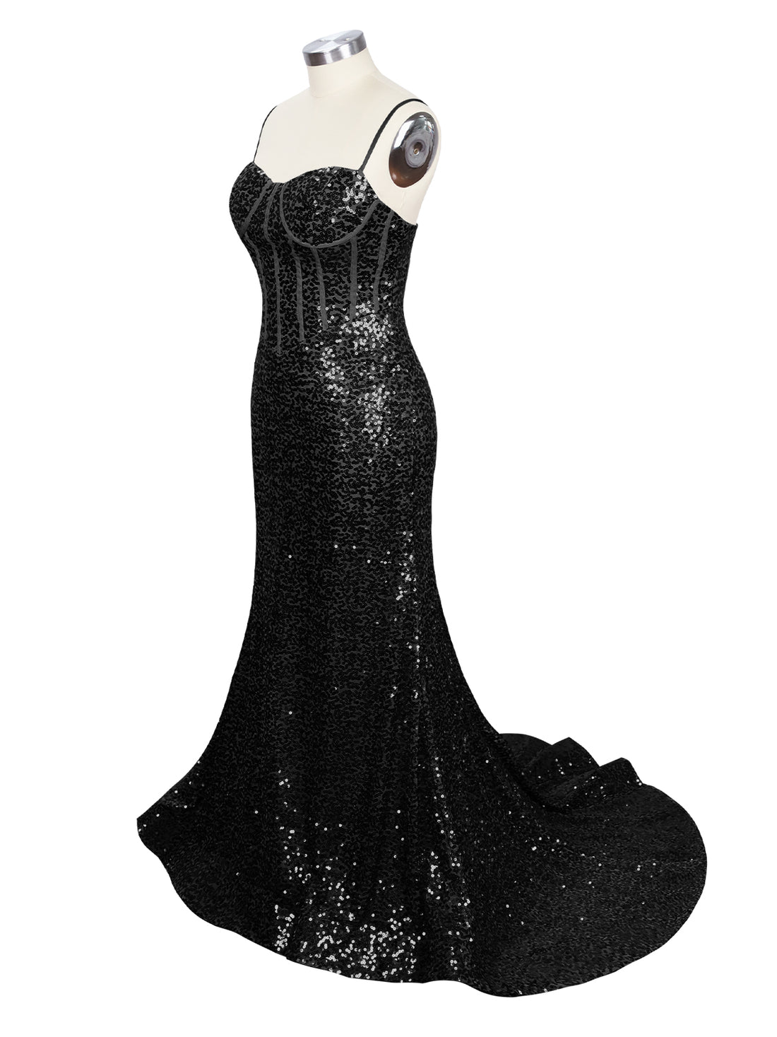 Spaghetti Sheath Prom Dress 