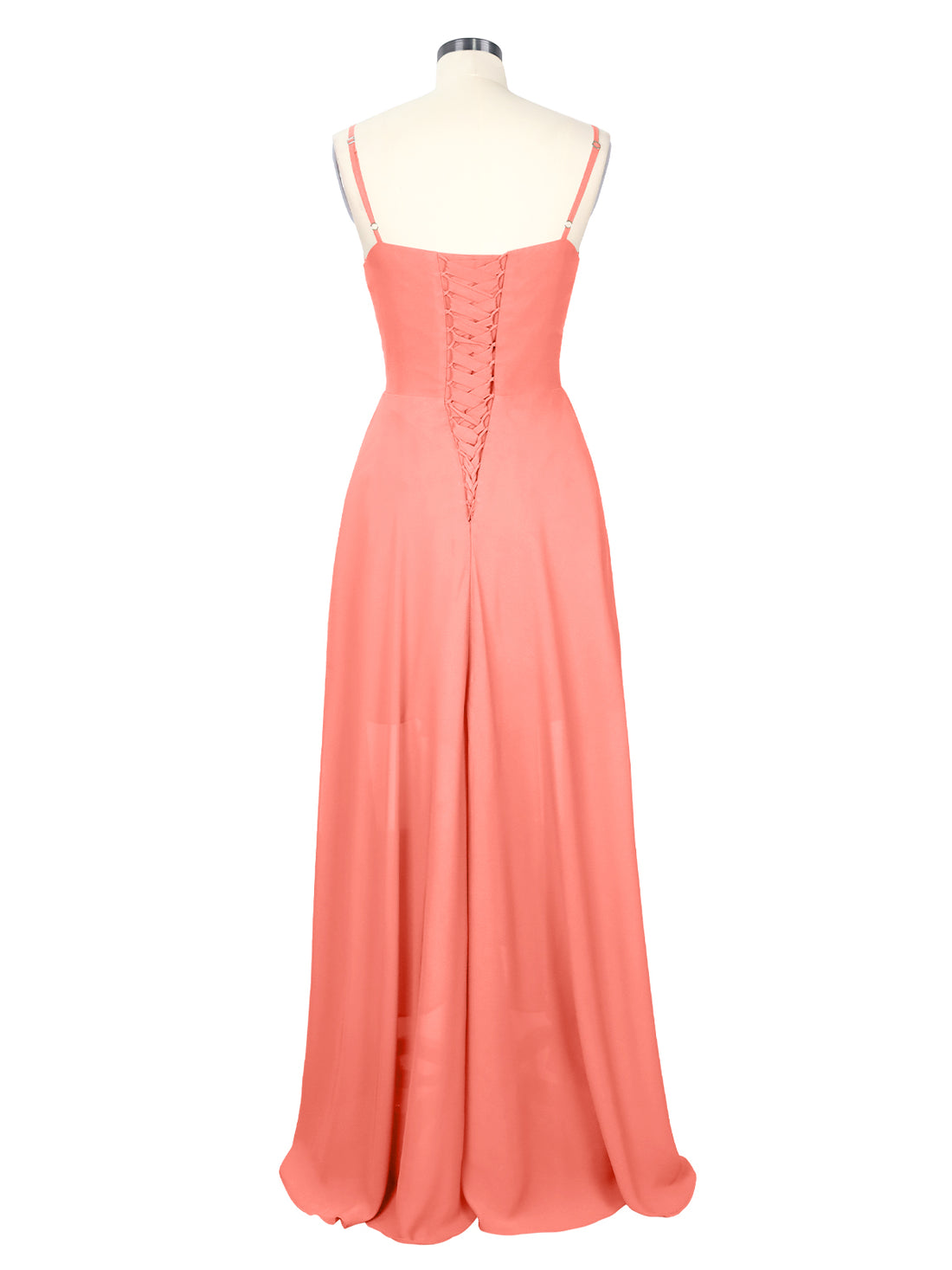 Spaghetti Asymmetrical Bridesmaid Dress 