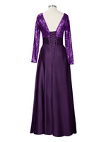 Long Sleeveless Sequin Prom Dress 