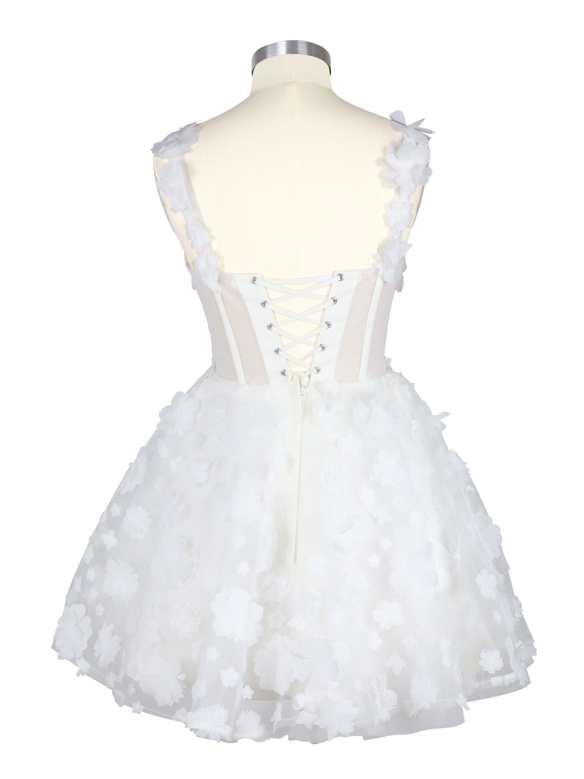 Sweetheart 3D Flower Wedding Dress 