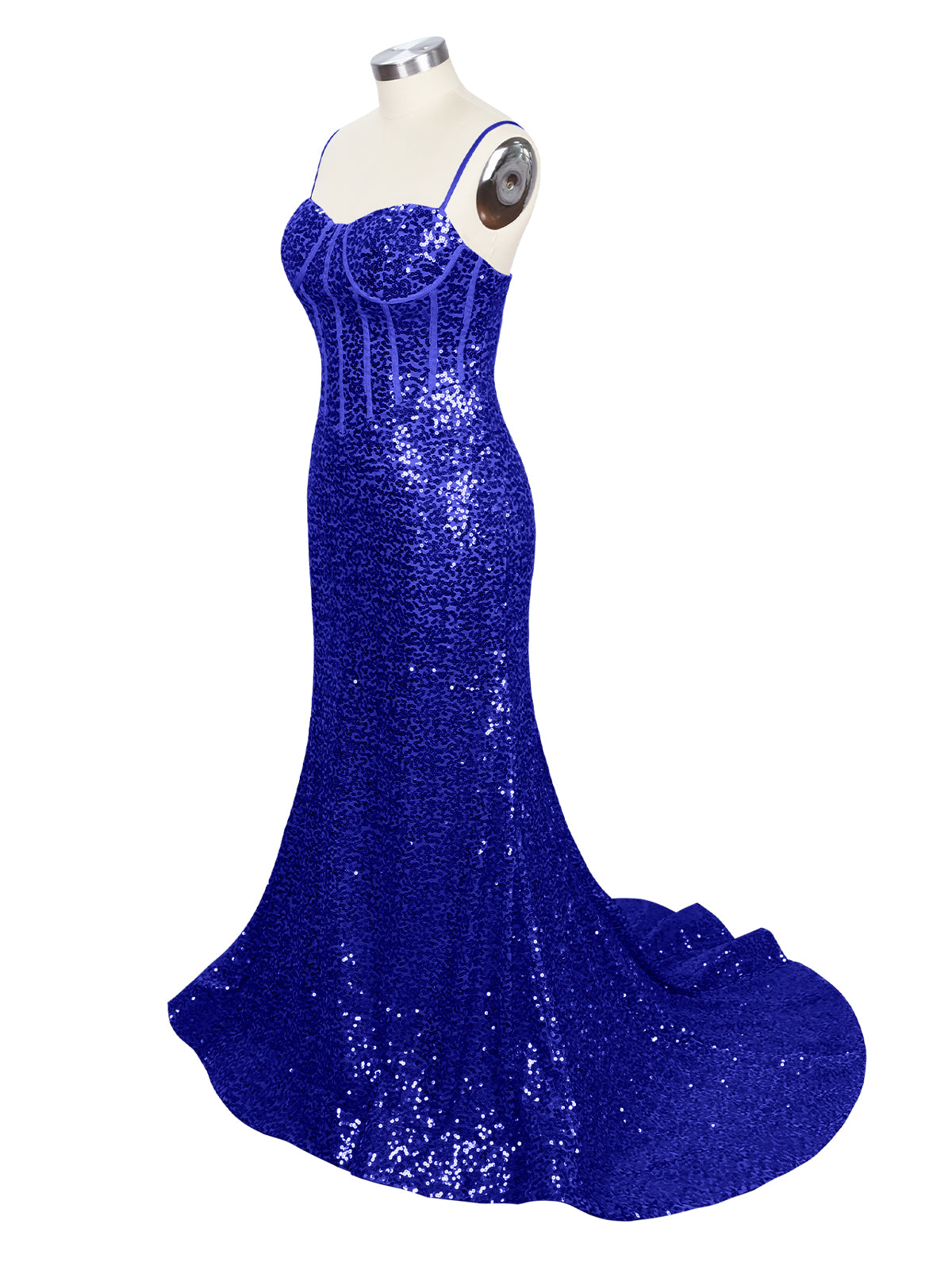Spaghetti Sheath Prom Dress 