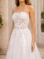 A-Line Wedding Dress with Corset Bodice