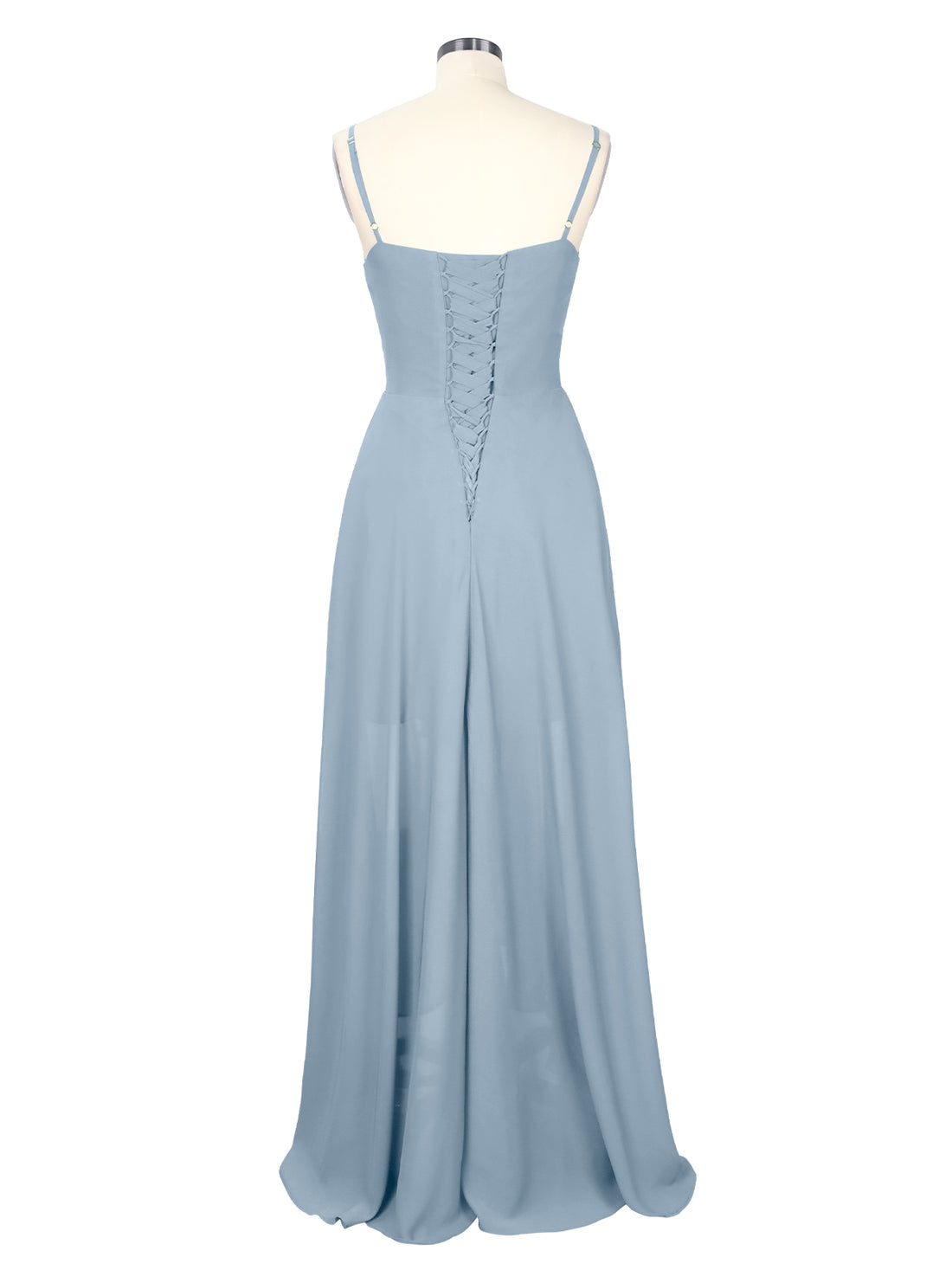 Spaghetti Asymmetrical Bridesmaid Dress 