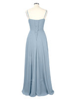Spaghetti Asymmetrical Bridesmaid Dress 
