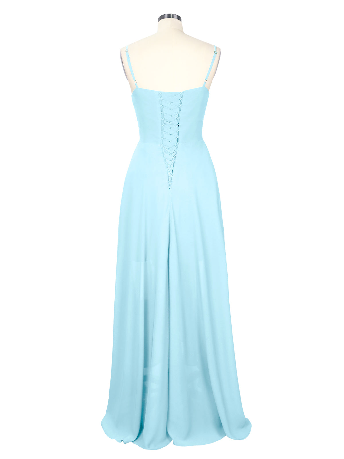 Spaghetti Asymmetrical Bridesmaid Dress 
