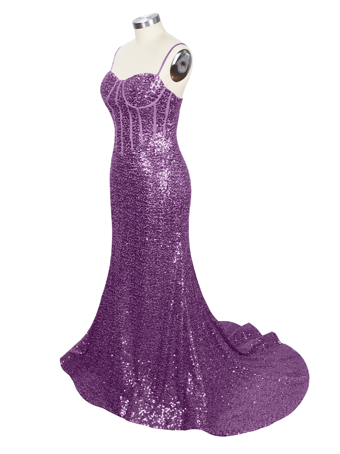 Spaghetti Sheath Prom Dress 