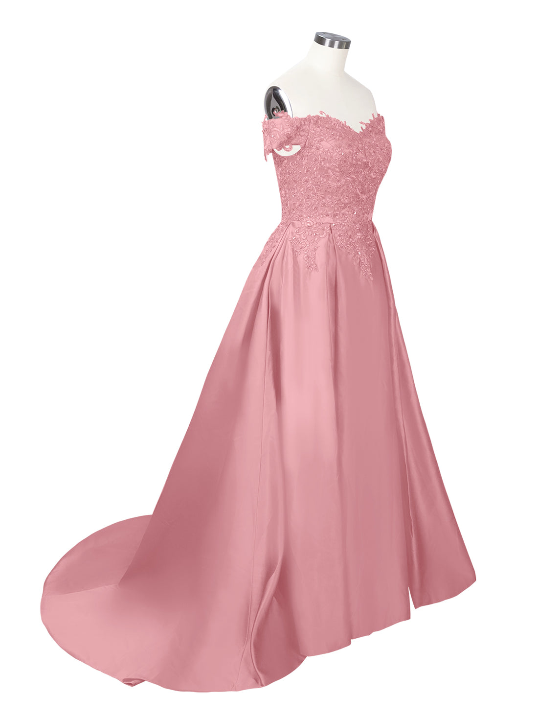 Applique Bodice Prom Dress 