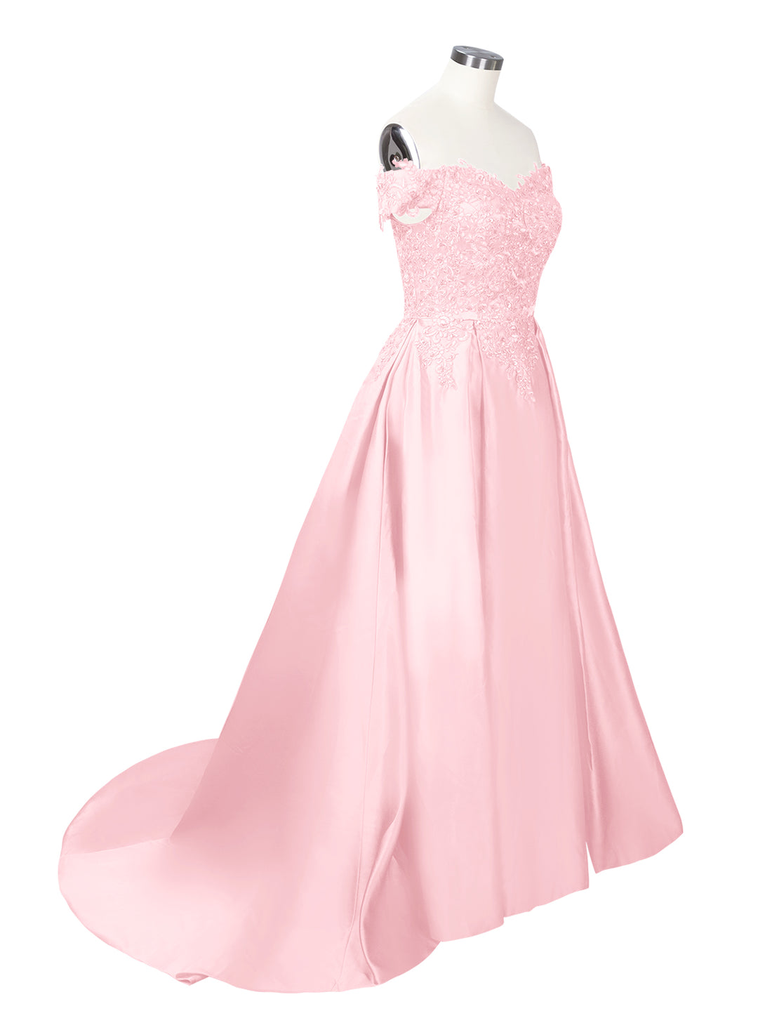 Applique Bodice Prom Dress 