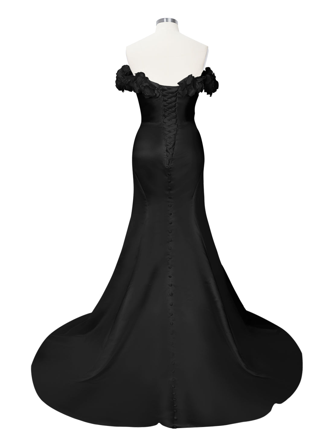 3D Floral Sheath Wedding Dress 