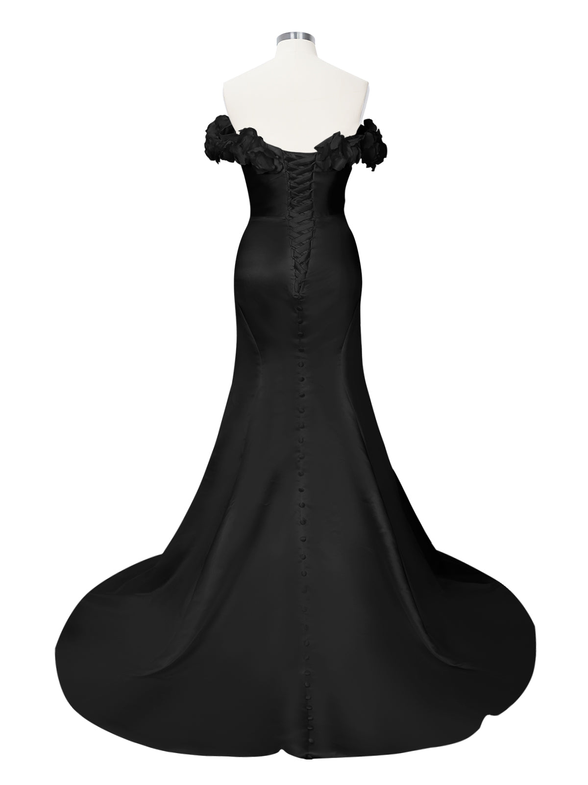 3D Floral Sheath Wedding Dress 