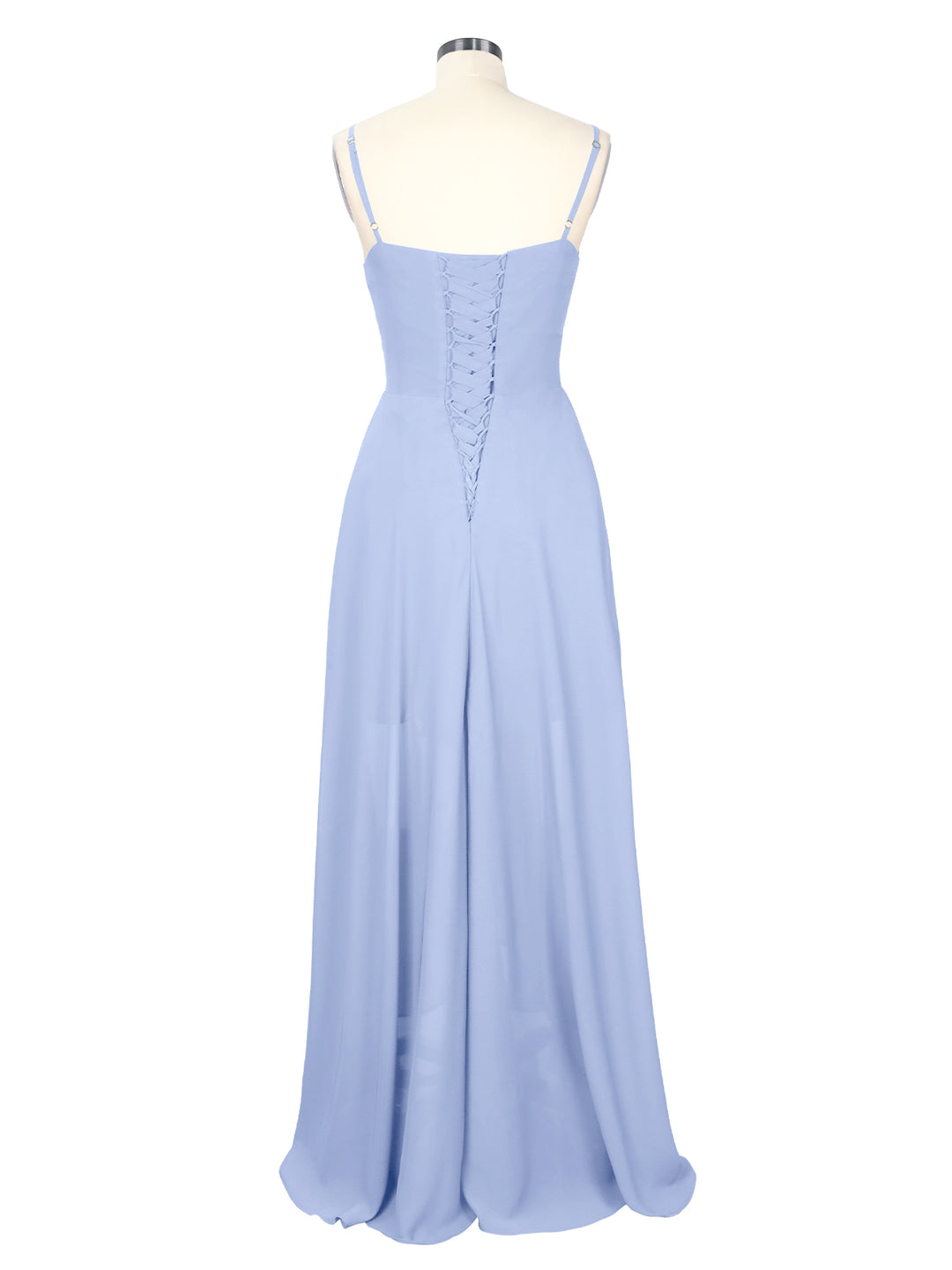 Spaghetti Asymmetrical Bridesmaid Dress #Lavender Mist