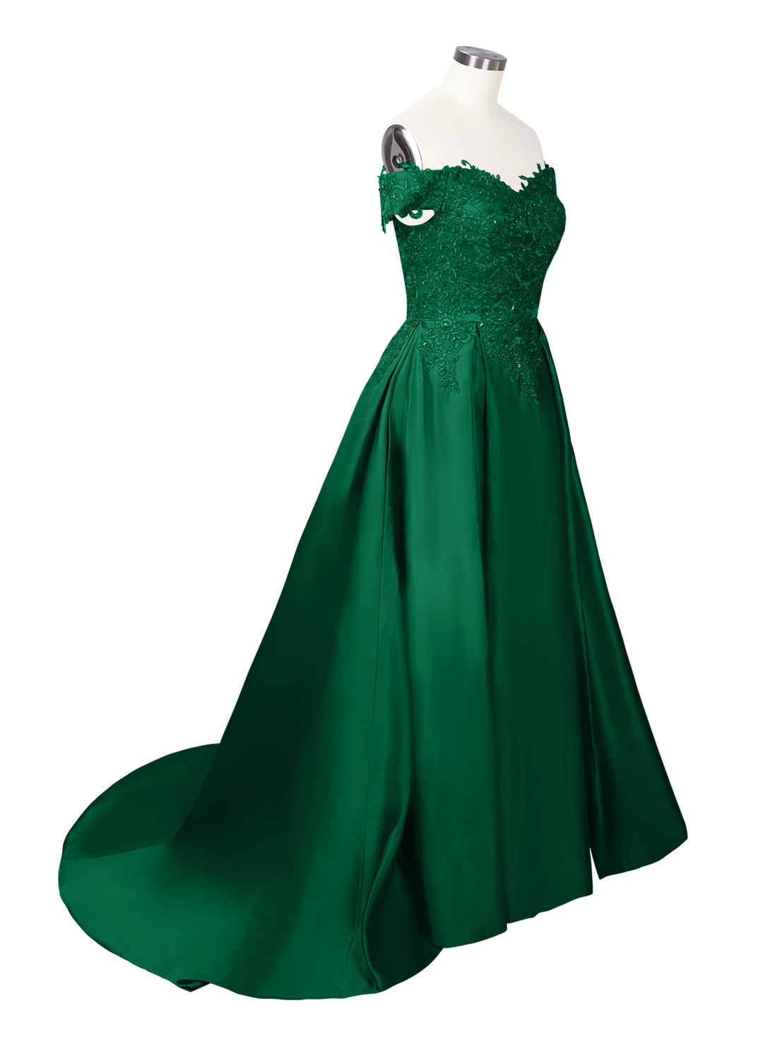 Applique Bodice Prom Dress 