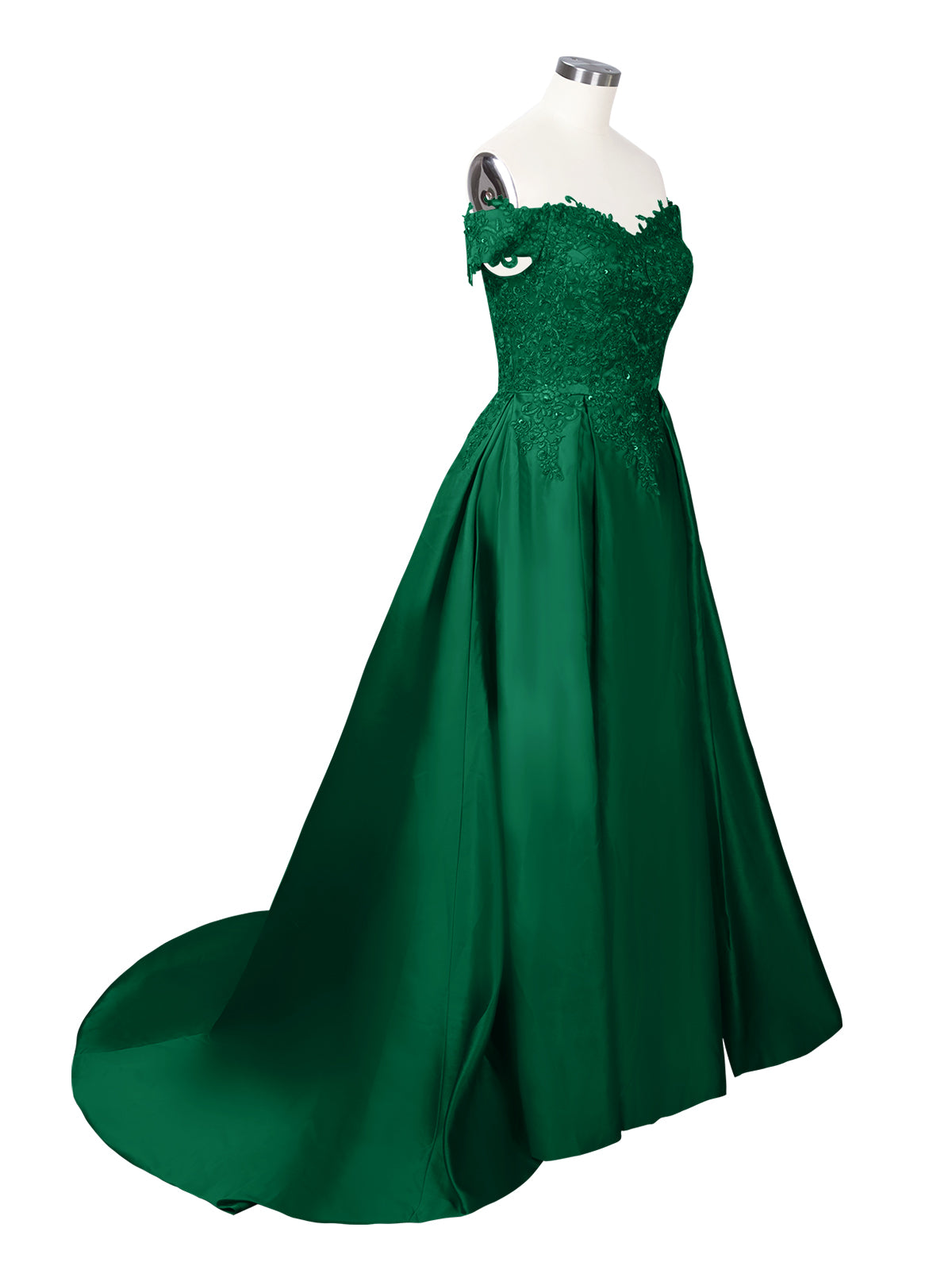 Applique Bodice Prom Dress 