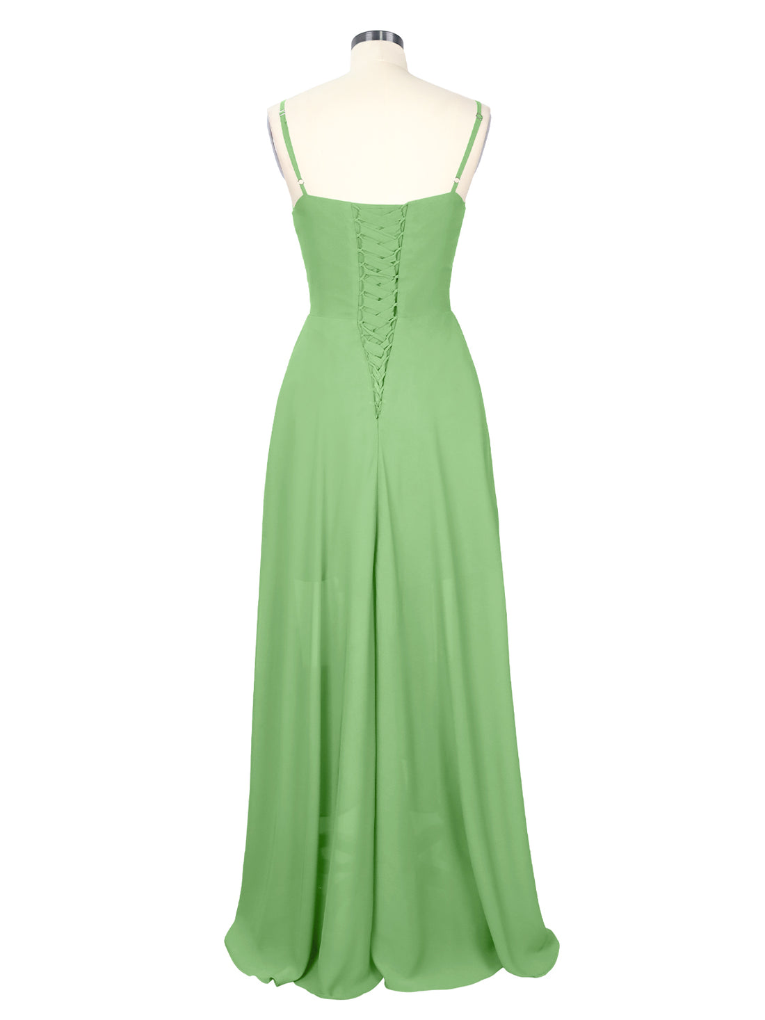 Spaghetti Asymmetrical Bridesmaid Dress 