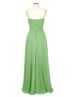 Spaghetti Asymmetrical Bridesmaid Dress 