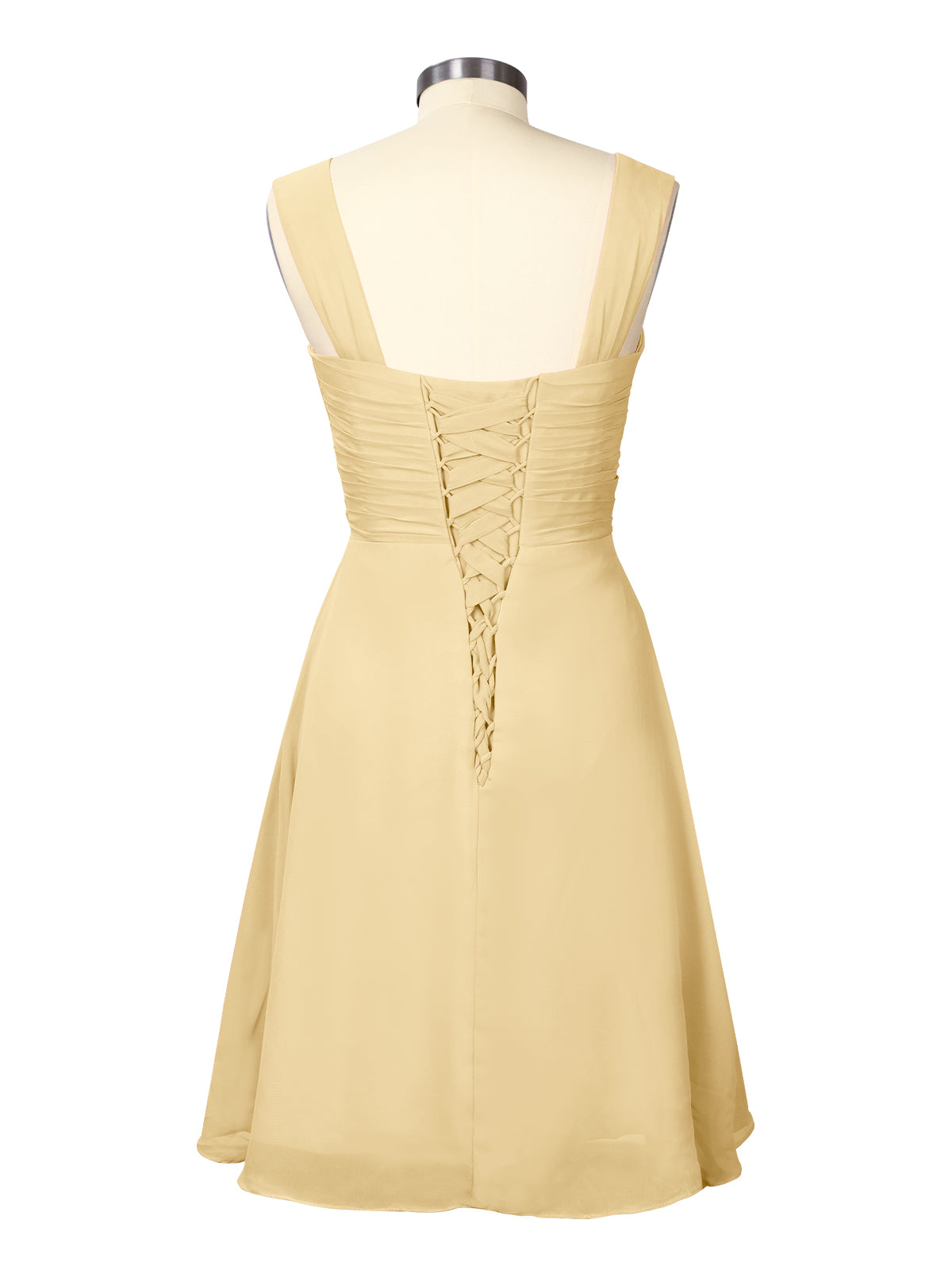 Ruched Chiffon Two-Piece Dress Set 