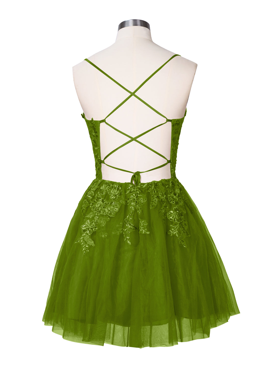 Applique Soft Tulle Mini Dress 