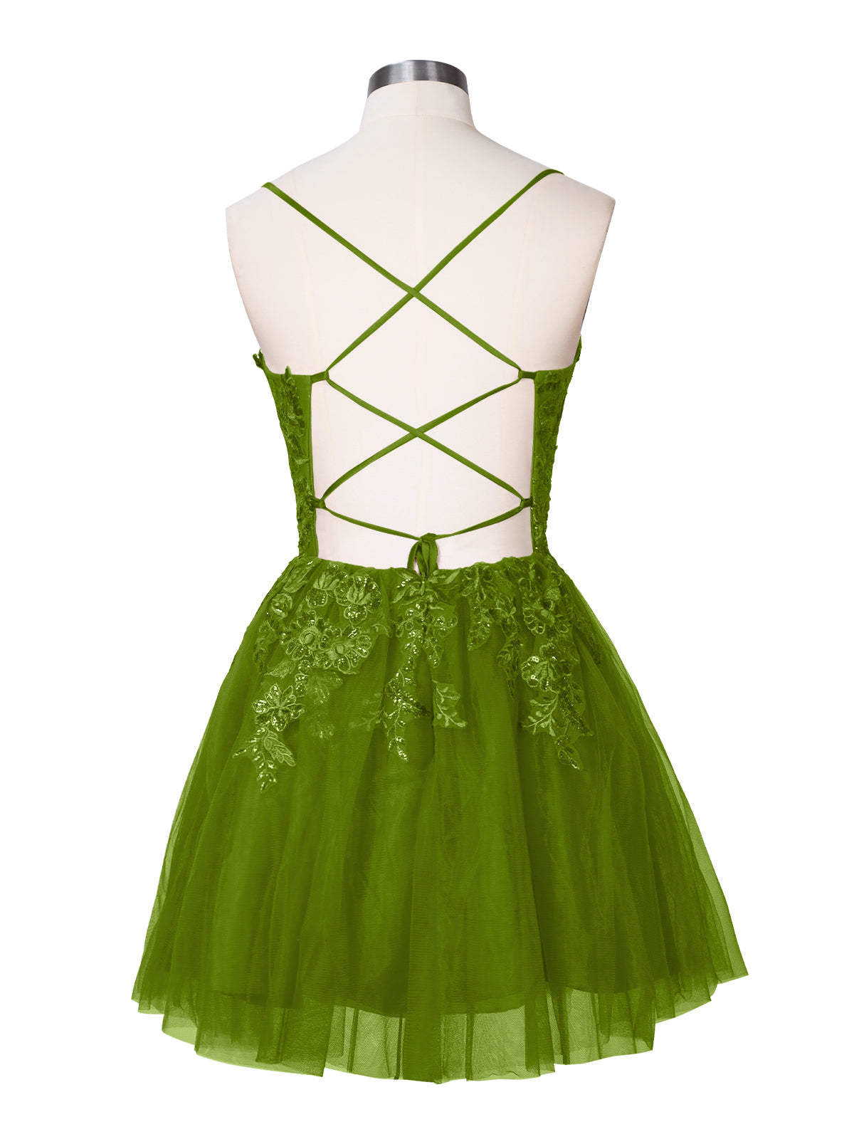 Applique Soft Tulle Mini Dress 