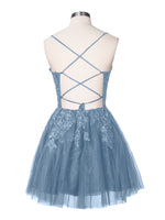 Applique Soft Tulle Mini Dress 